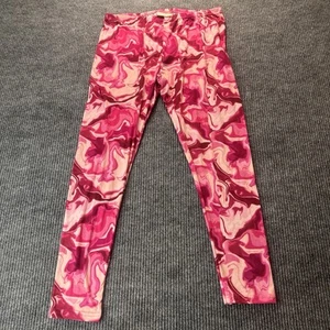 Bobbie Brooks Leggings Pantalones de Yoga Talla XL Rosa Fucsia REMOLINOS Poliéster Spandex - Imagen 1 de 7