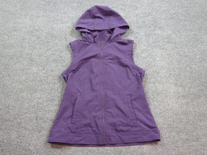 Columbia Jacket Womens Medium Purple Vest Full Zip Outdoor Hike Hood - Picture 1 of 7