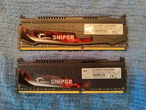 G.Skill SNIPER DDR-3-1866 model F3-14900CL90-8GBSR RAM - Picture 1 of 4
