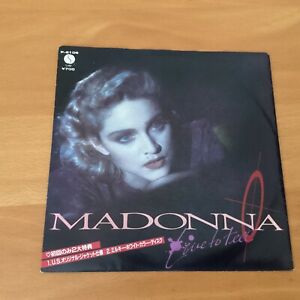 JAPAN 7 INCH MADONNA LIVE TO TELL P-2106 WHITE WAX