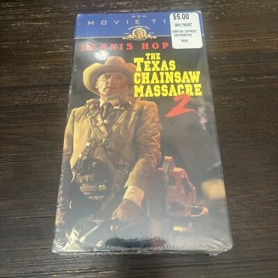NEW SEALED VHS - The Texas Chainsaw Massacre 2 1998 HOOPER Watermark Movie Time - Image 1 of 2
