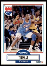 1990-91 Fleer. Wayman Tisdale Basketball Cards #167