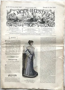 La Mode Illustrée n° 16 du 21 Avril 1901 Journal de la Famille - Picture 1 of 4