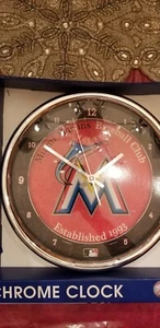 Miami Florida Marlins Baseball Club Wall Clock NIB established in 1993 - Picture 1 of 7