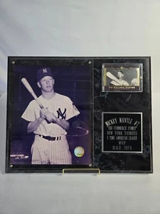 Mickey Mantle Commeroative Plaque Cooperstown Collection 15" X 12" - Picture 1 of 11