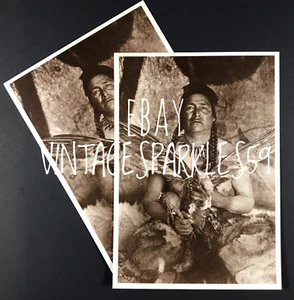 AZUSA Post Card “PLACATING THE SPIRIT OF A SLAIN EAGLE” 6X4.25 Sepia 1994 Set 2 - Picture 1 of 6