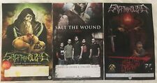 SALT THE WOUND-CARNAL REPERCUSIONS-ARES-KILL CROWN PROMO POSTER SET (3) NOS NEW