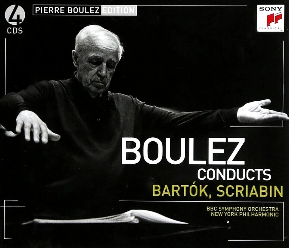 Pierre Boulez Edition Boulez coducts Bartok and Scriabin Sony Classical 4 CD Box - Image 1 of 1