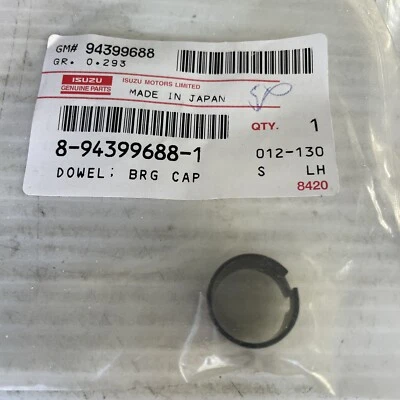 8-94399688-1 or 8943996881 Genuine ISUZU Bearing Cap Dowel 4HK1 ESR FRR FTR NOS - Image 1 of 4