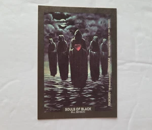Pegatina de obras de arte SOULS of BLACK rara Brockum RockCard testament impresión corta 1991 - Imagen 1 de 1