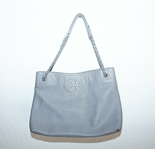 Borsa a mano Tory Burch in pelle grigia