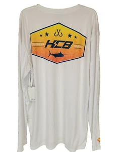 HCB Apparel Extreme Fishing Team White Men's 3XL Sun Protection Activewear - Picture 1 of 10