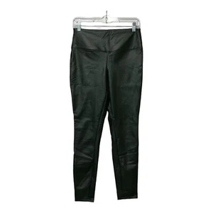 A New Day Damen Größe S Kunstleder High Rise Skinny Hose Dunkelgrün Stretch - Bild 1 von 6
