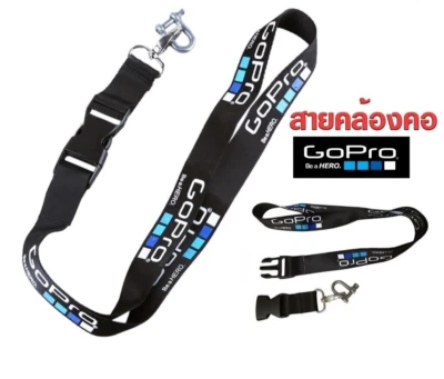 Gopro Action cam Neck Strap Camera Neck Strap Gopro Logo Black (only Neck strap) - Image 1 of 4