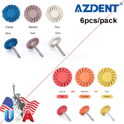 AZDENT Dental Composite Diamond Polishing Burs Disc Coarse/Medium/Fine RA 2.35mm - Image 1 of 4