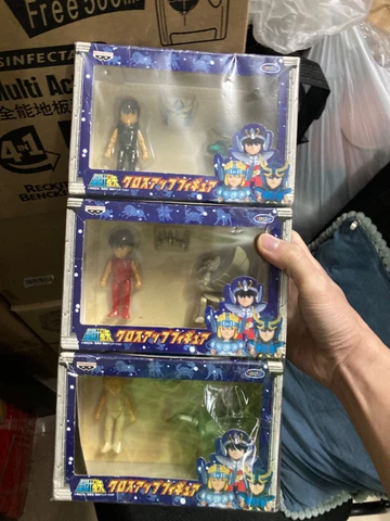 3pcs Banpresto saint seiya pegasus shiryu dragon cygnus hyoga mini cute figure Cover