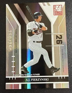 2004 Donruss Elite #140 A.J. Pierzynski Turn of The Century 750 /750 - Picture 1 of 3