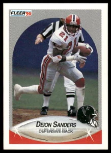 Fleer #382 1990 Deion Sanders - Imagen 1 de 2