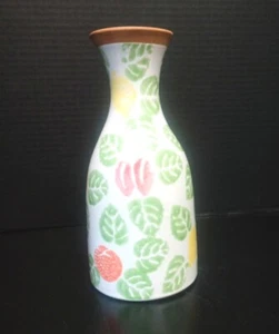 Pier 1 Italian Glazed Terracotta Pottery Carafe / Vase - Picture 1 of 8