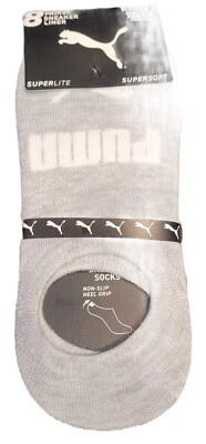 Calcetines deportivos PUMA No Show para mujer, talla de zapato 5-9,5, 8 pares Foto 1 de 4