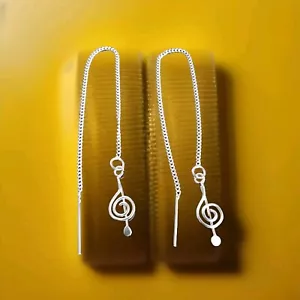 Ericks Sterling Silber Musik Note Schieber Ohrringe Taxco.925 - Bild 1 von 5
