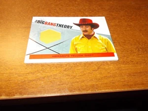 The Big Bang Theory Seasons 3 & 4 Wardrobe Card M29 Howard's Yellow Shirt - Picture 1 of 2