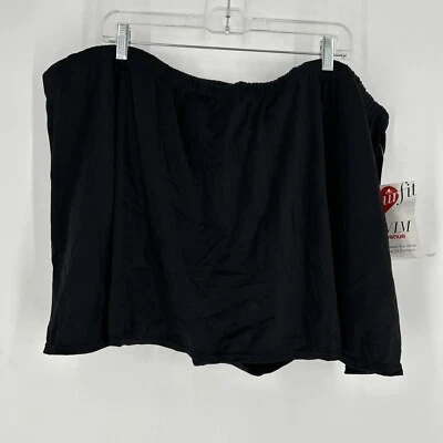 Traje de baño The Avenue Swim para mujer talla grande 32 falda inferior falda corta nuevo con etiquetas negro Foto 1 de 4