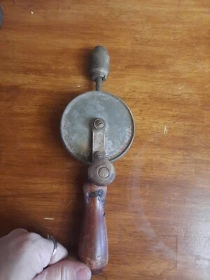 Taladro manual de 10,5" estilo batidor de huevos marcado Fulton hecho en EE. UU. Foto 1 de 3