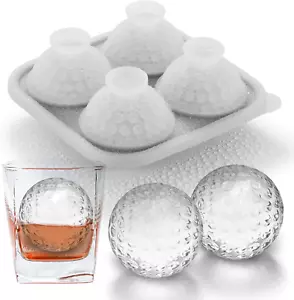 3D Golf Ice Cube Tray, Large Golf Silicone Fun Shapes Whiskey Ice Mold with Funn - Picture 1 of 12