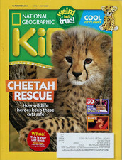 National Geographic Kids June July 2022 Cheetah Rescue Wildlife Heroes Royalty