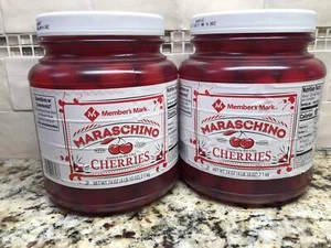 2 JARS Member's Mark Maraschino Cherries 74 oz Jar Fruit Cherry FREE SHIP - Picture 1 of 4