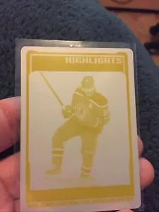 Patrick Kane Yellow Printing Plate 2021-22 OPC One Of One 400th NHL Goal - Picture 1 of 4