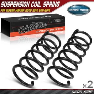 2x Rear Driver & Passenger Side Coil Springs for Nissan Maxima 2009-2014 V6 3.5L - Picture 1 of 8