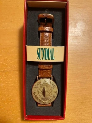 Fossil Reloj Hombre Reloj de Sol Cuero Analógico SD-1 Reloj Sin Movimiento Nuevo - Imagen 1 de 4