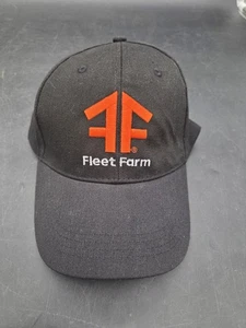 Trucker Hut Baseball Cap Vintage SnapBack Mills Fleet Farm NIT Flagge Schwarz Hut - Bild 1 von 6