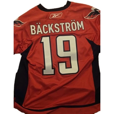 Camiseta deportiva Nicklas Backstrom 19 Washington Capitals para hombre XL limpia Reebok cosida Foto 1 de 4