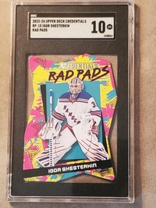 Igor Shesterkin 2023-24 Upper Deck Credentials Rad Pads SGC 10 #RP-15 SP  - Picture 1 of 4