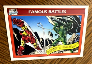 1990 Impel Marvel Comics Universe IRON MAN vs. TITANIUM MAN #121 - Picture 1 of 2