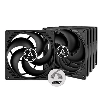 ARCTIC P14 PWM PST (Black) 5 Pack 140 mm Case Fan with PWM Sharing Technology PC - Image 1 of 4
