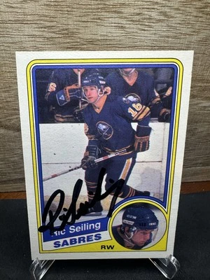 1984 O-Pee-Chee Ric Seiling Buffalo Sabres #31 In-Person ON-CARD AUTO - Image 1 of 2