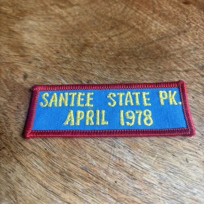 Vintage Santee State Park April 1978 Sew On Patch Embroidered South Carolina - Image 1 of 4
