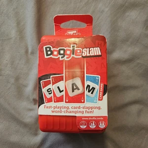 Boggle Slam Shuffle Travel Card Game with Red Hard Case - Picture 1 of 2