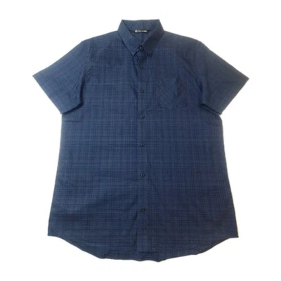 Travis Mathew Button Up Shirt Men’s Large Blue Short Sleeve Causal Comfort Adult - Image 1 of 4