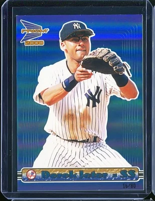 DEREK JETER 2000 PRISMA PACÍFICO AZUL INSERTO PARALELO #d 16/90 ¡ULTRA RARO! Foto 1 de 2