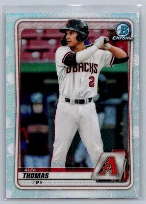 2020 Bowman Draft #BD-195 Alek Thomas Chrome Refractor - Image 1 of 2