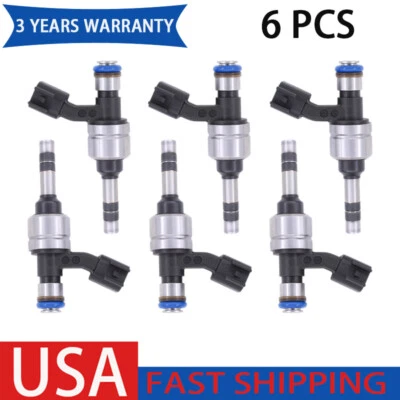6pcs Fuel Injectors For Chevrolet 2012-2017 Equinox 2012-2019 Impala 12634126 - Image 1 of 4
