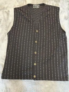 Gianni Versace V2 Gilet Knit Vest Size S Men's Top Gray Width 52cm Italy Made - Picture 1 of 9
