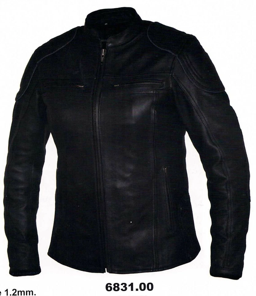 Women's Vented Leather Biker Jacket - Image 1 of 1