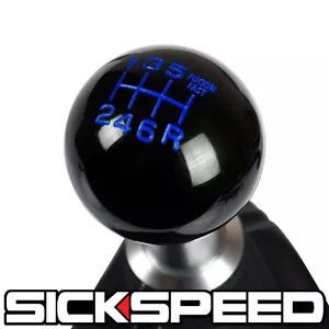 BLACK/BLUE FING FAST MANUAL SHIFT KNOB 7 SPEED WITH ADAPTER FOR C7 CORVETTE - Bild 1 von 1