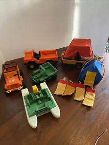 Vintage 1976/1977 Fisher Price Adventure Lot 312, Safari, Camper,Tent And More - Picture 1 of 15